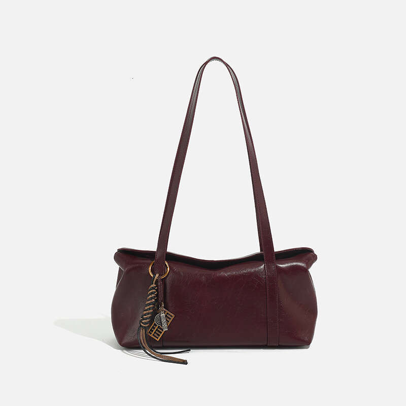 Fashion handbag designer shoulder diagonal cross large capacity retro pillow bag good luck abacus decoration commuting high-end feeling