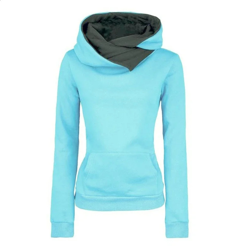 Spring Autumn Hoodies Women Tracksuit Solid Color Fashion Long Sleeve Pullovers Christmas Casual Warm Hooded Sweatshirts Tops250822