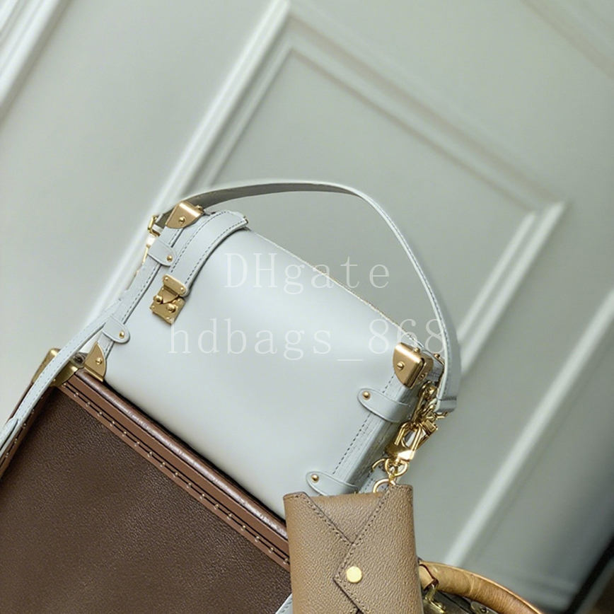 Mirror quality SIDE TRUNK Designer Bags Handbag Luxury Crossbody bags Calfskin Leather Shoulder Bags 23.5cm With Box LS02B3