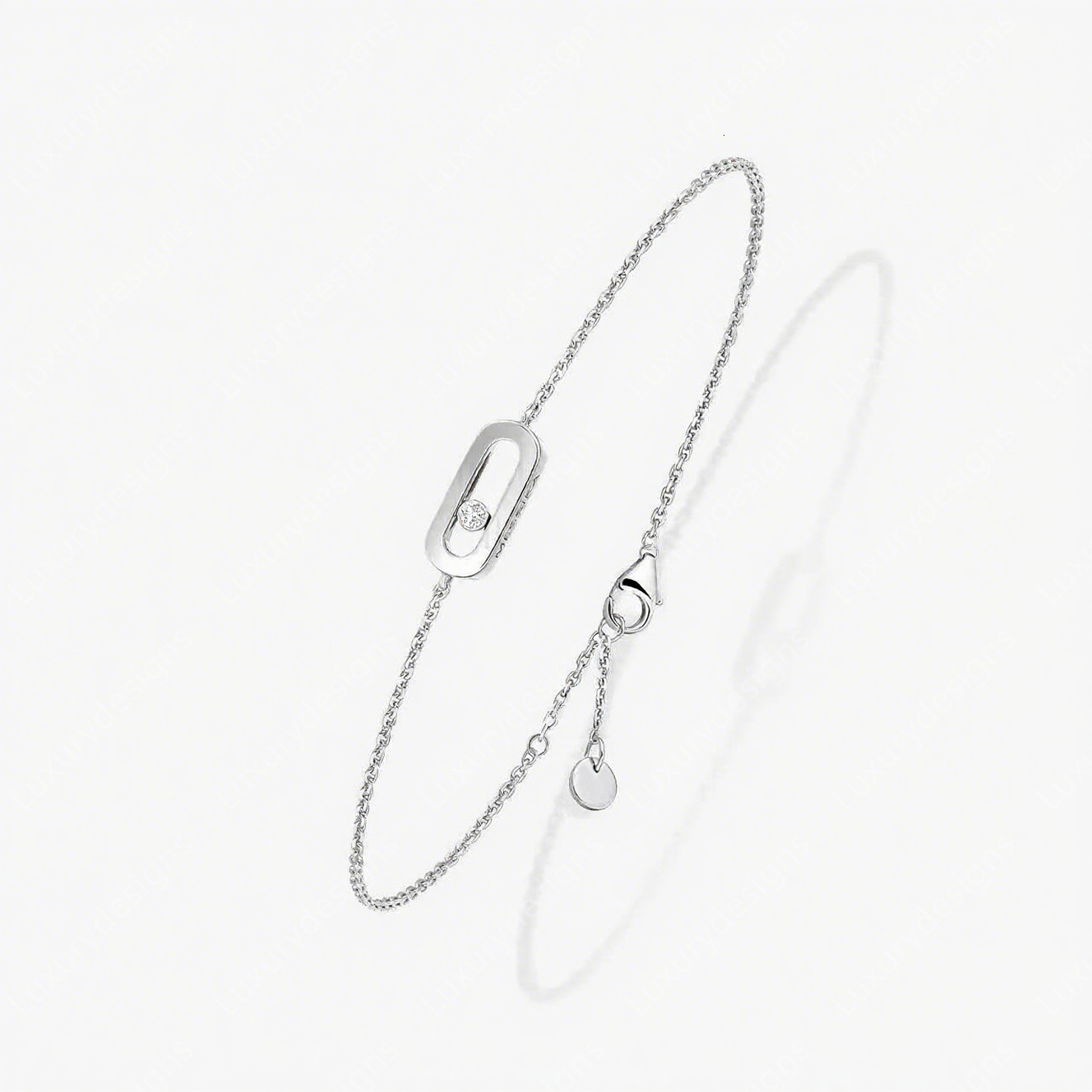 Me Sliding Bracelet Designer Bracelet Womens Classic One Diamond Flexible Luxury Bracelets Top Quality S925 Silver Fashion Mes Bracelet Gift Box Pac