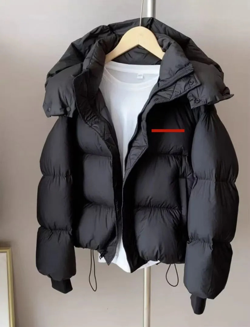 Designer veste d'hiver femme en manteau bouffeur veste femme en bas parkas vestes courtes en vrac avec une capuche épaisse en coton chaud coton v