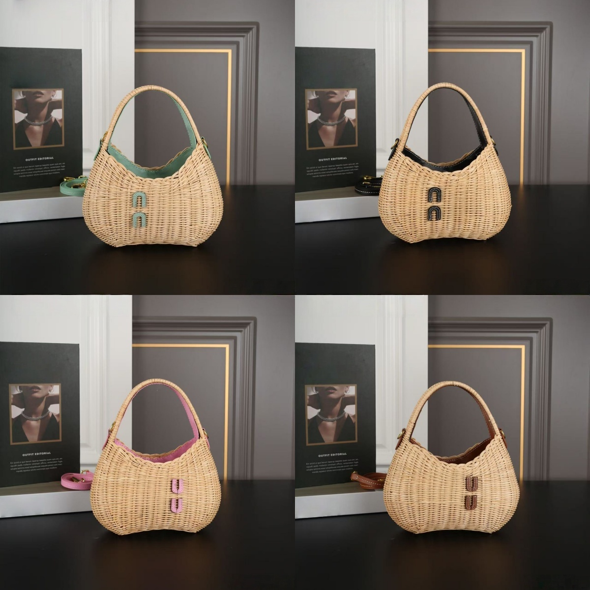 Haut-est esthétique Style Loison Roard Original 2025 Fashionable Lazy Lazy Hands Handle Bandbody Sac Vegetable Panier de légumes