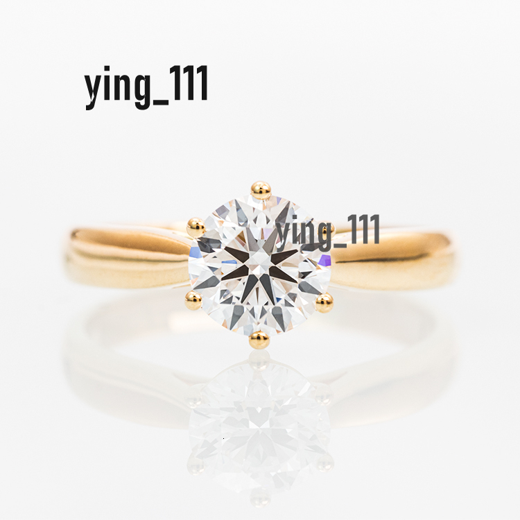 Jewelrys Custom Classic Engagement Wedding Rings IGI Certified Lab Grown Diamond 18K Solid Gold