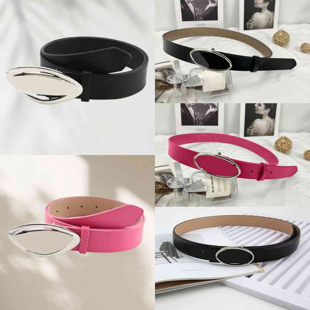 Connective de concepteur masculin classique femme de luxe femme étroite lettres polyvalentes boucles en métal ceintures pour femmes designer rose