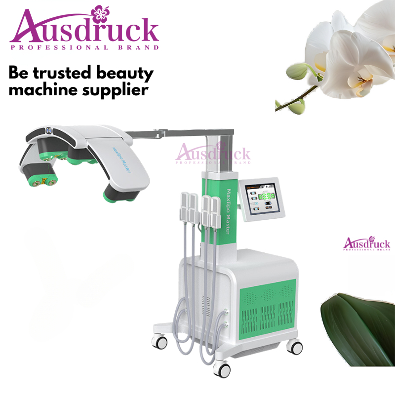 Advanced 10D MaxLipo Red and Green Light Therapy Machine for Belly and Thigh Slimming, Body Contouring and Fat Reduction at Home or Spa