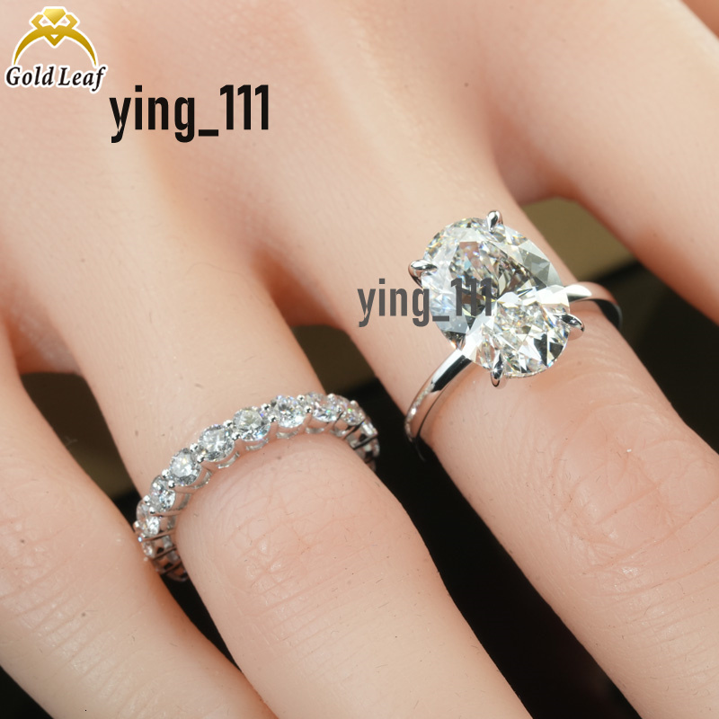 Custom 14 K Gold 6CT Oval Cut Lab Diamond Hidden Halo HPHT CVD Diamond Rings IGI Certificate Solitaire Ring