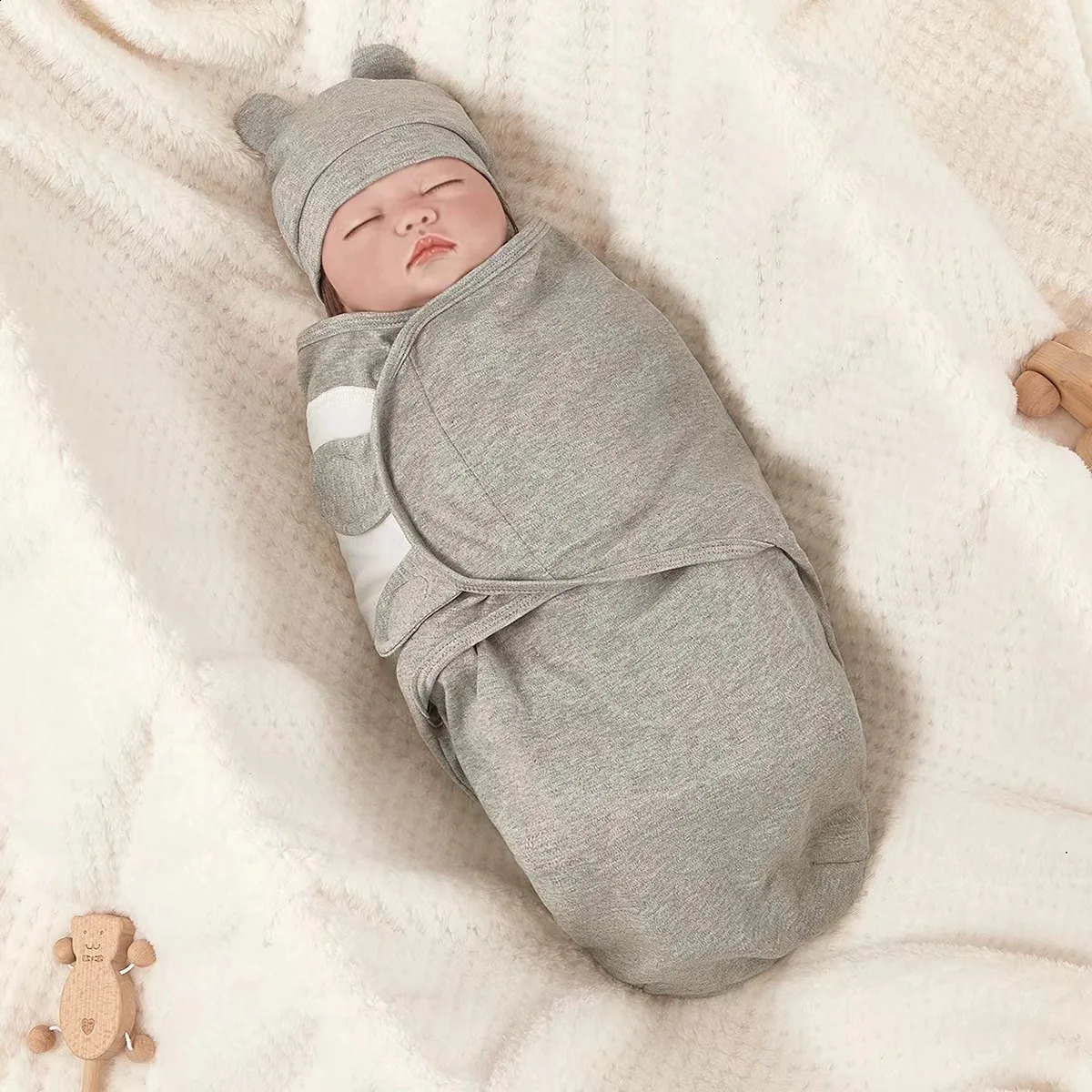 100% coton 0-3 mois Swaddle Sleepsack Born Baby Swadddling Bedding 2550821