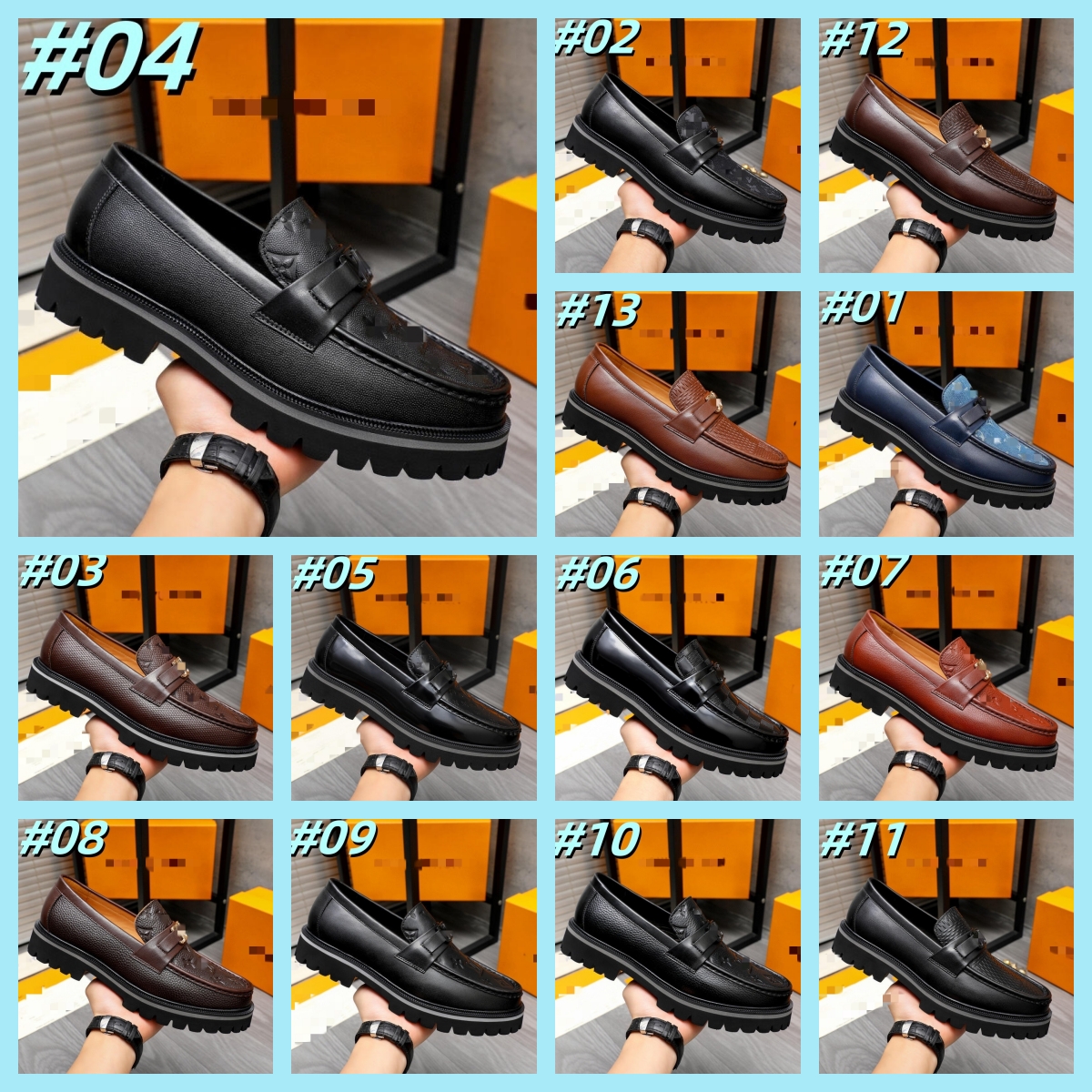 2026 Mens Slip On Casual Business Shoes Leather Fashion Designer Dress Shoes Mens Italian Style Business Office Wedding Shoes Men Luxury Shoe size 3