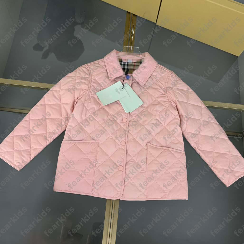 Brand Designer Kids Jacket Child Luxury Down Coat Girl Boy Kid Winter Striped Turn-down Collar Bodywarmer -8 Warm Cotton Children Sweater Coats DZD2