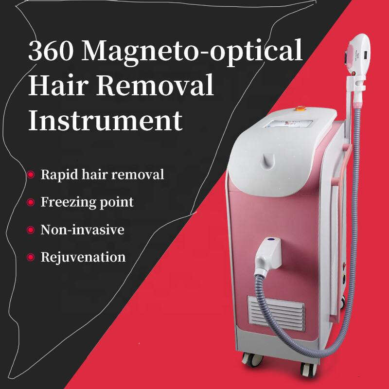 High Performance Painless Hair Removal Machine Opt Dpl ND YAG Laser 360 Magnetic Light No Trauma Depilation Skin Revitalizer Device