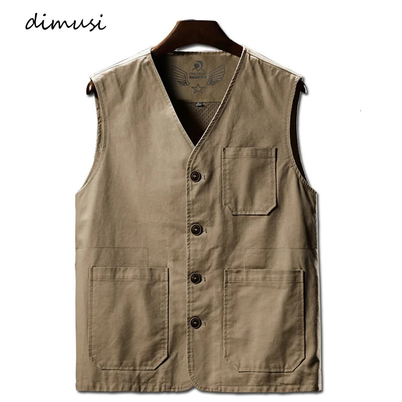 DIMUSI Summer Mens Vests Casual Man Army Breathable Mesh Vest Sleeveless Jackets Outdoor Fishing Waistcoats Clothing 8XL 250822