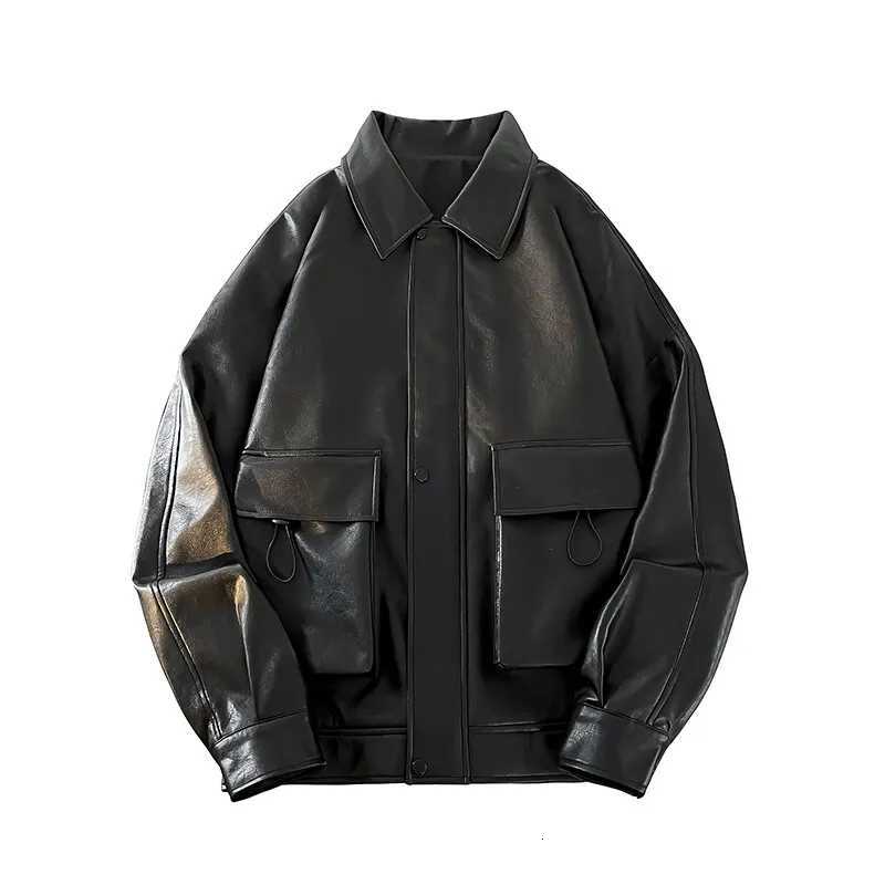 Vestes de moto militaire de poche 3D Veste de moto à la veste en cuir rétro et collier de retour x250822