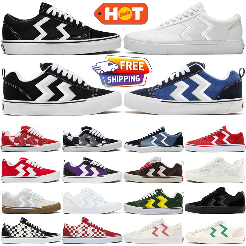 Designer shoes Casual trainers for men women knu skool flat sneakers skateboard sport shoes white black red pink blue green