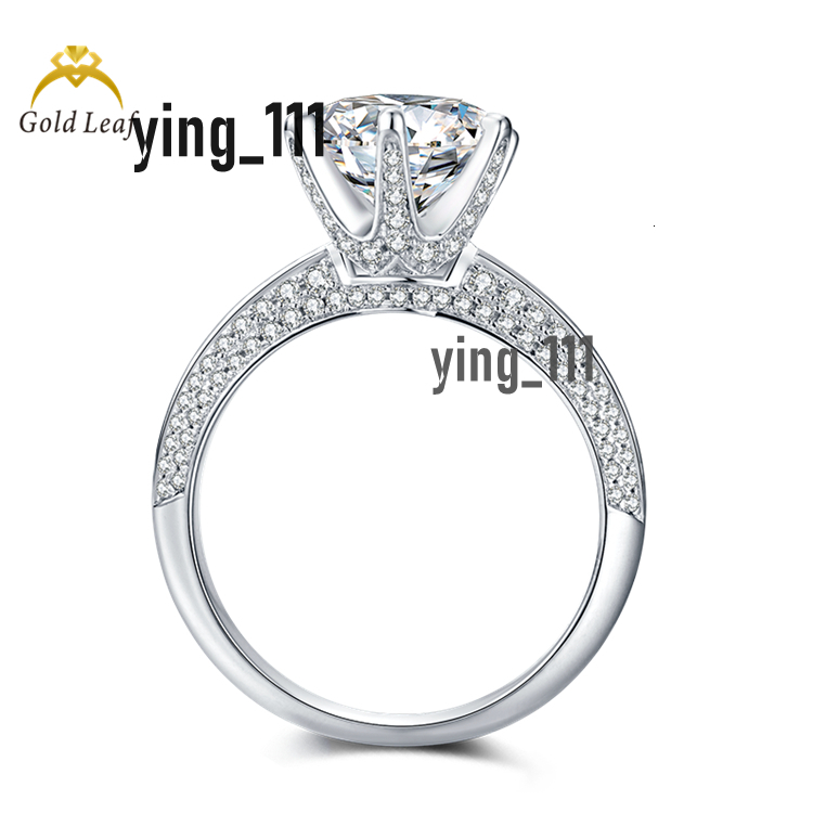 Jewelry 1CT VVS Diamond Solitaire Cluster Heart Wedding Bands 925 Sterling Silver Moissanite Engagement f Women Rings