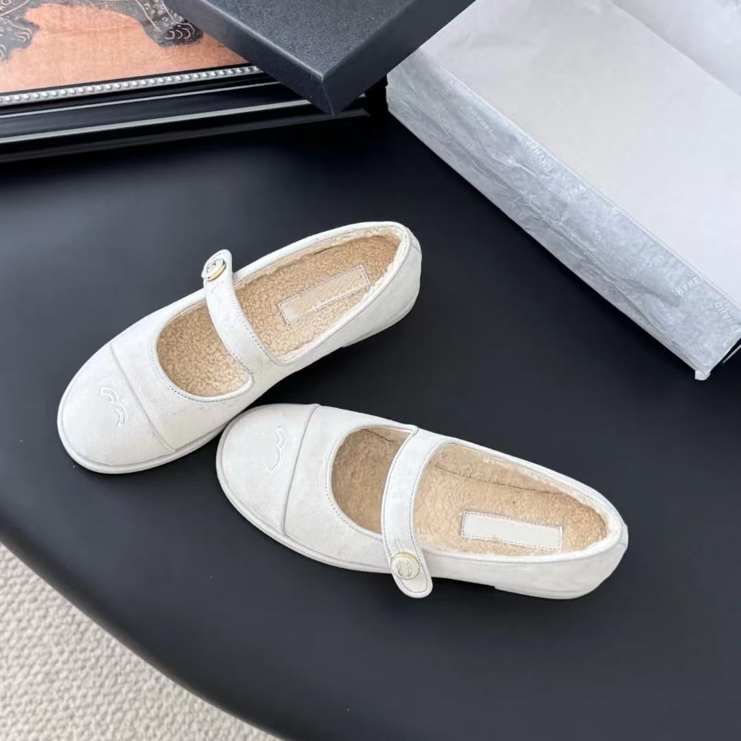 Sac Luxury shoes soft leather suede Loafer low top girls Black winter wool Ballet Flats Women's Mary Jane shoes Designer shoe trainer Outdoor T