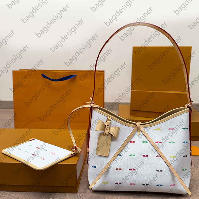 Murakami bag white designer bag luxury handbag colored letters baguette crossbody bag purse high quality women shoulder bags underarm carry all hobo