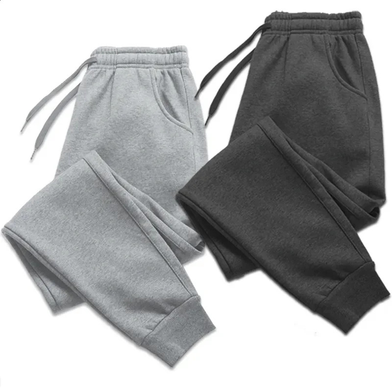Men Women Long Pants Autumn and Winter Mens Casual Fleece Sweatpants Soft Sports Pants Jogging Pants S-4XL250822