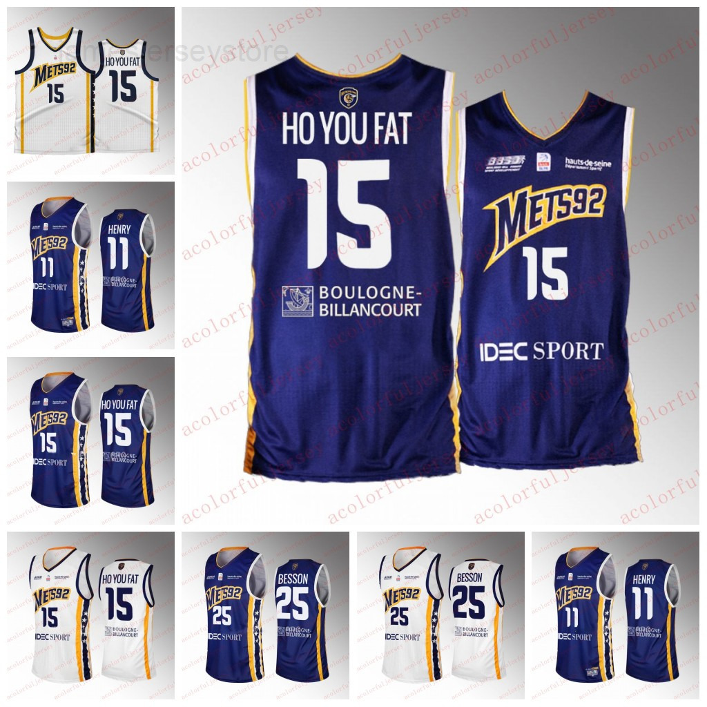 New Basketball Jerseys Custom Metropolitans jersey Men Women Youth 15 Steeve Ho You Fat French Basketball J