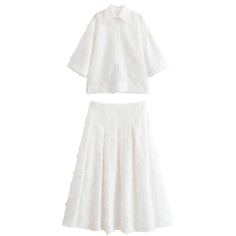 UNIZERA Womens Large silhouette Tassel Shirt Tassel A-line Half length Skirt Spring/Summer Product Casual Womens Wear250822