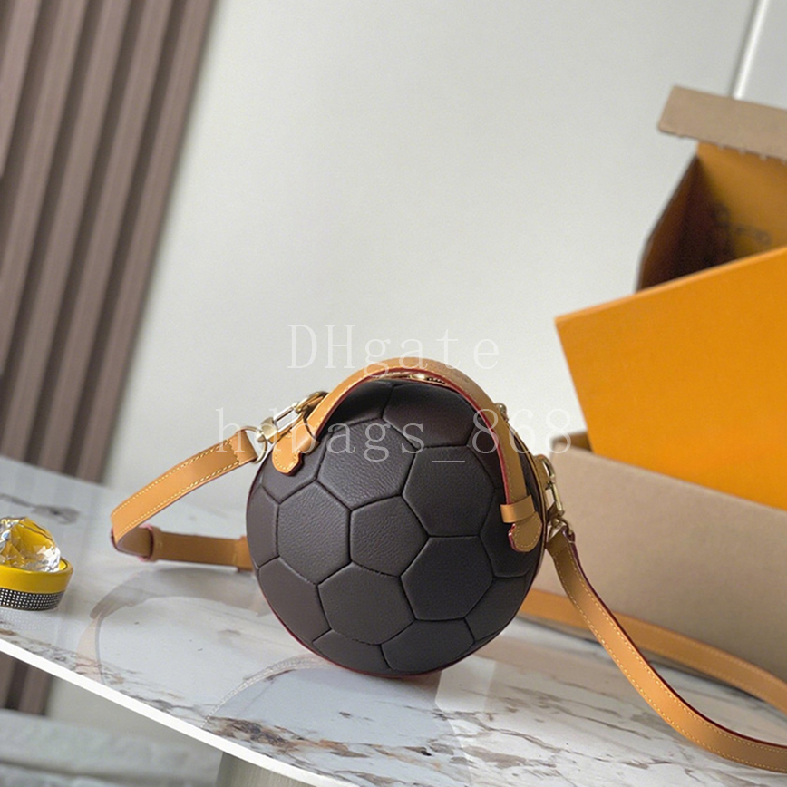 Mirror quality SOCCER BALL Designer bags Clutch bags Fashion Shoulder bag Luxury Calfskin Leather Crossbody bags 19CM With box LS10A1