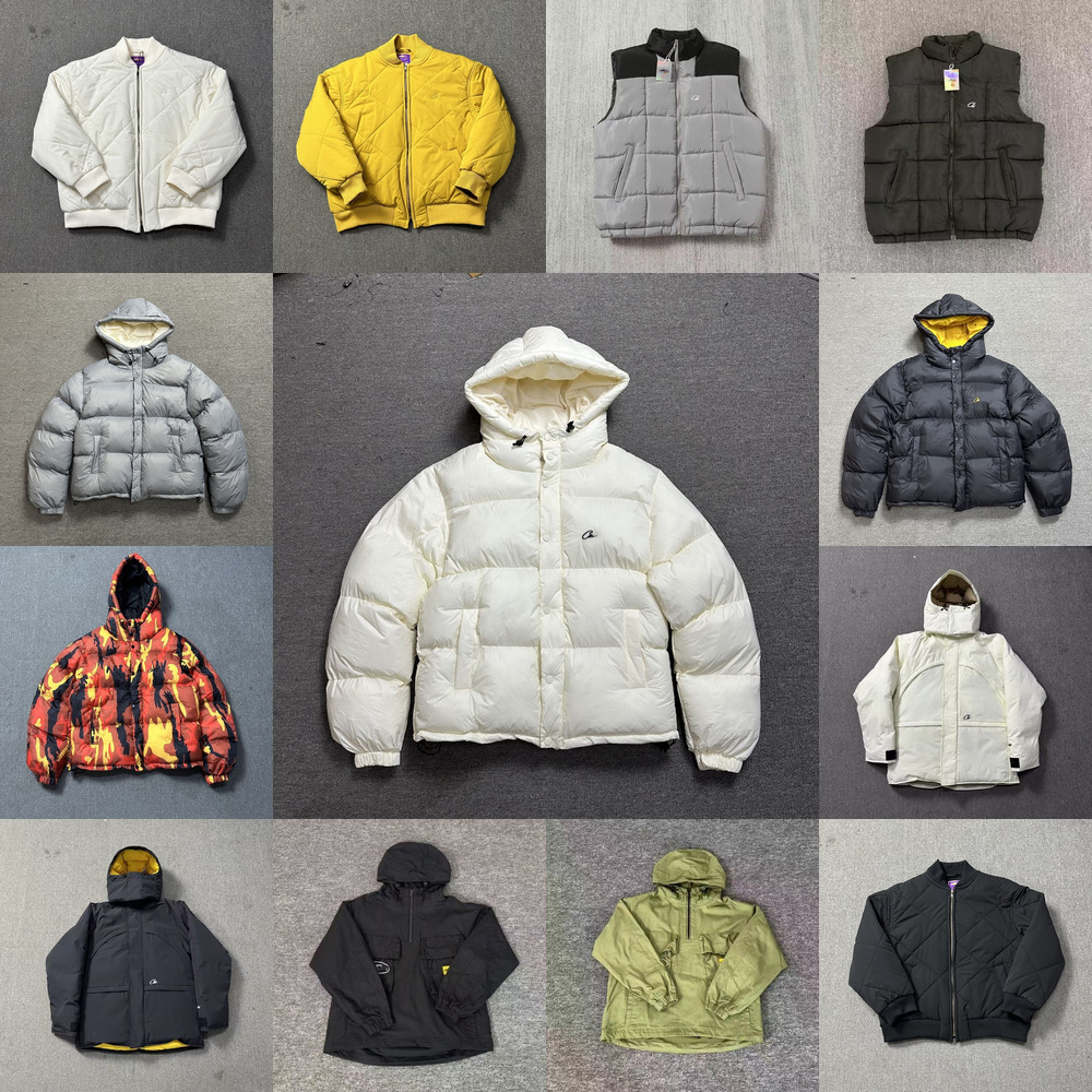 Designer Puffer Jacket Mens Winter Parka Down Veste Classic Devil's Lettre Broderie Island Coton Corps épais CHARGE PARKA Corteizcoats Veste Wind