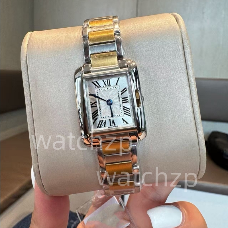 Classic luxury ladies' watch with high-quality stainless steel strap, size 22*30mm, free shipping