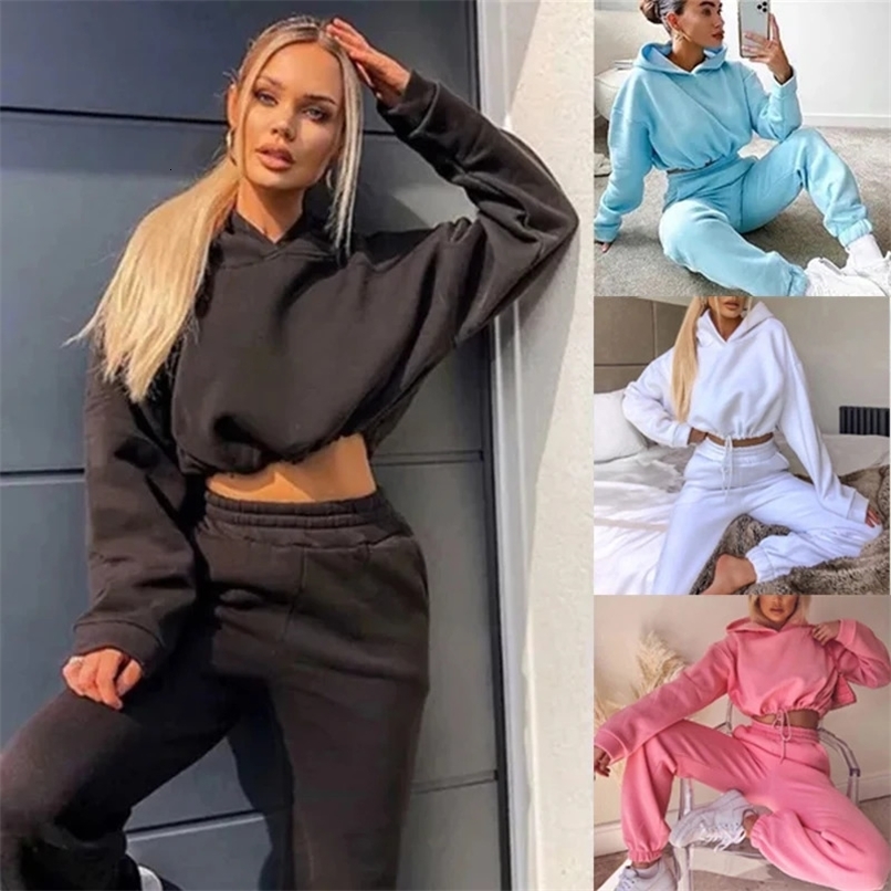 Soft Women Two Piece Set 2024 Womens Sweats Set Comfortable Fashion High-quality Sport Drawstring Versatile Daily Casual250822