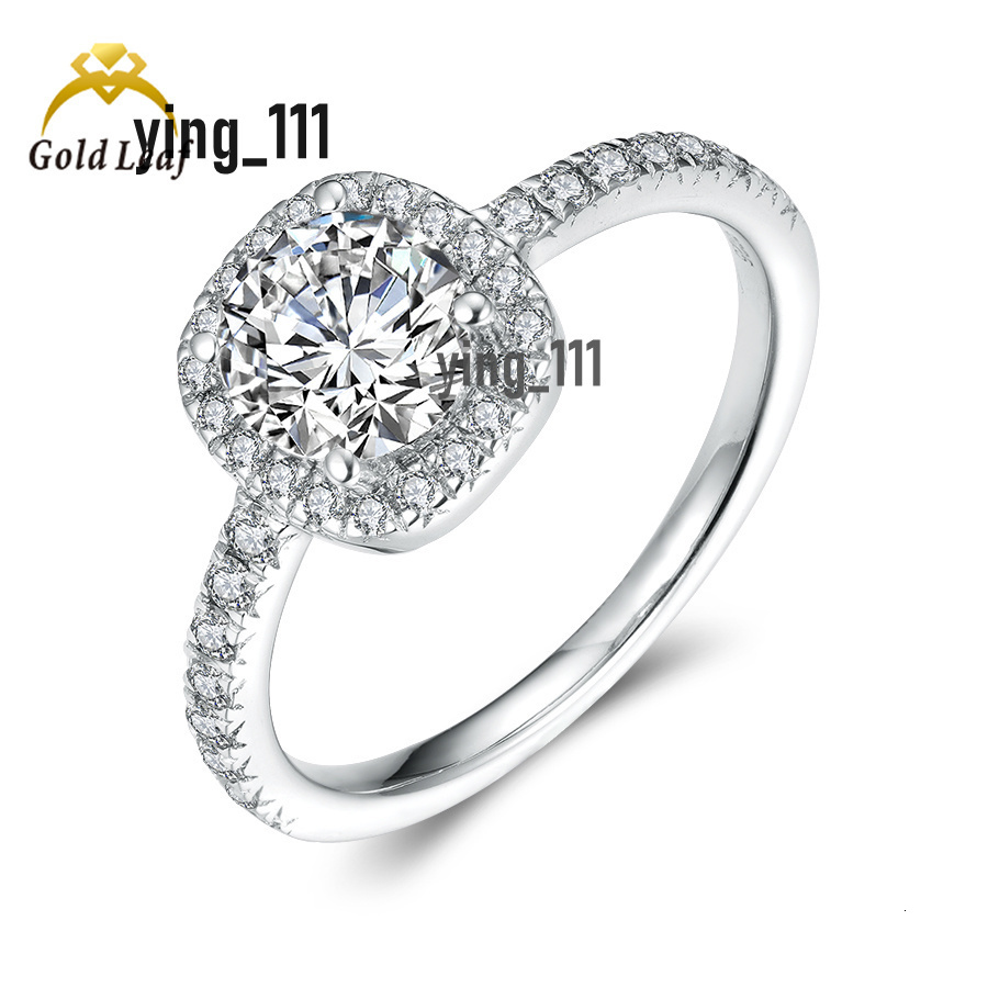 Customized 10k 14K 18k Gold 1ct DE VVS Round Cut Engagement Wedding Ring Charm Lab Grown Diamond Wedding Ring for Women