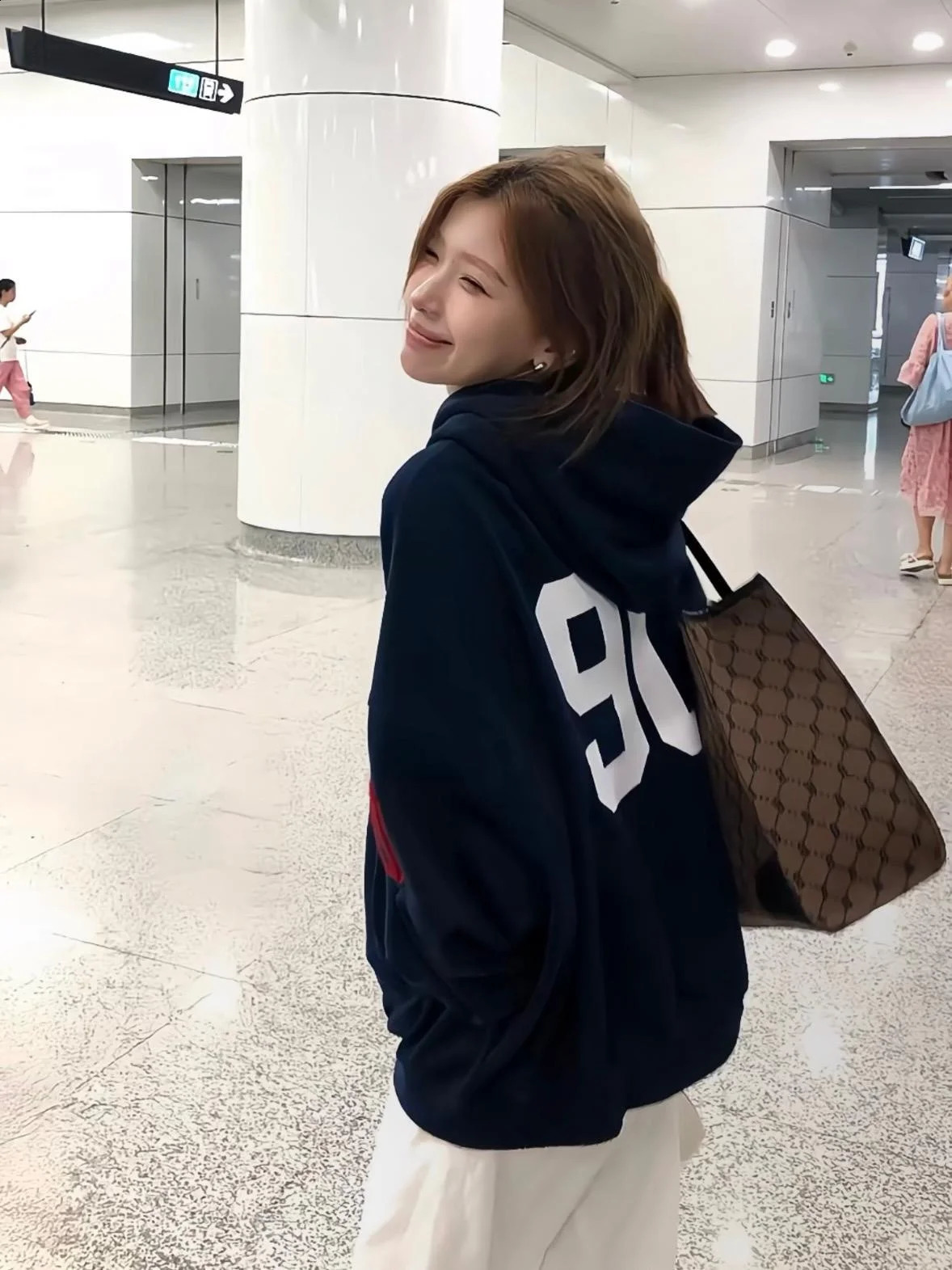 Retro Embroidered Oversize Hoodie Womens Spring Autumn Loose Street Sports Cardigan Coat Cotton Long Sve Commute Sle 250819