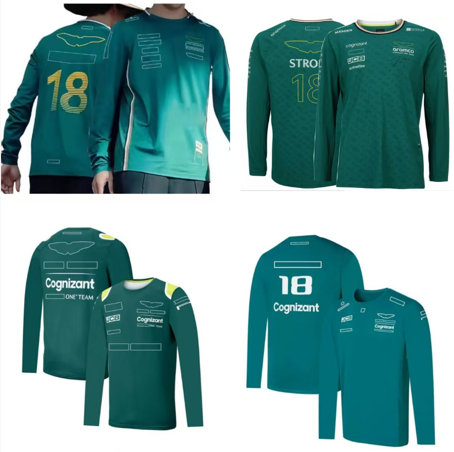 F12025 Racing Long-Sleeved T-Shirt Formula 1 F1 Logo Shirt Customised Version