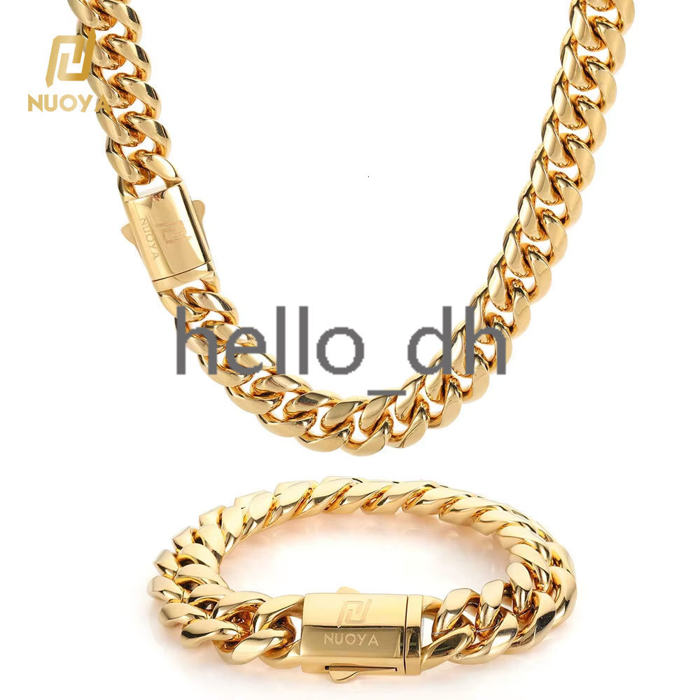 Custom 925 silver 925 silver Cuban Link Hip Hop Jewelry Gold Silver Miami Cuban Link Chain for Men