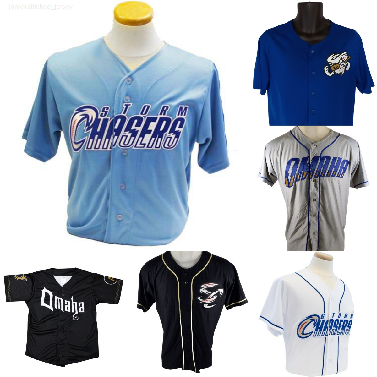 New Omaha Storm Chasers Jersey Custom Jersey Any Name Number