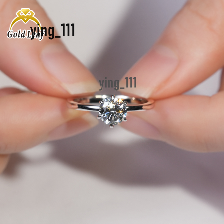 Jewelry Custom 14K 18K White Gold Engagement Wedding Ring 1CT 2CT 3CT DEF Lab Grown Diamonds Manufactured Manufacturer