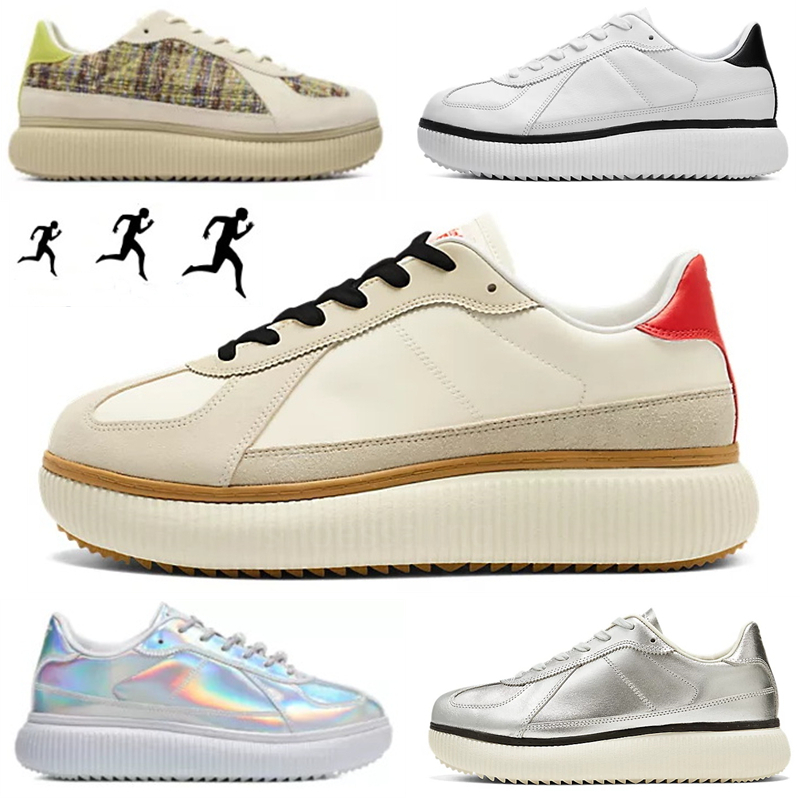 Designer Men Casual Running Shoes Tiger Delecity L White Classic Red Platform Anti Slip Women Sport Sneakers for Unisex Fashion Chaussure High Quali