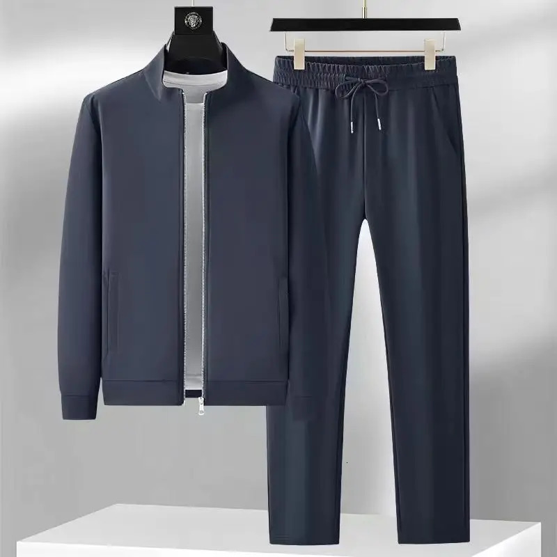 jackets trousers spring fashion men Man coats long sleeve mens casual A set of clothes size M4XL 250822