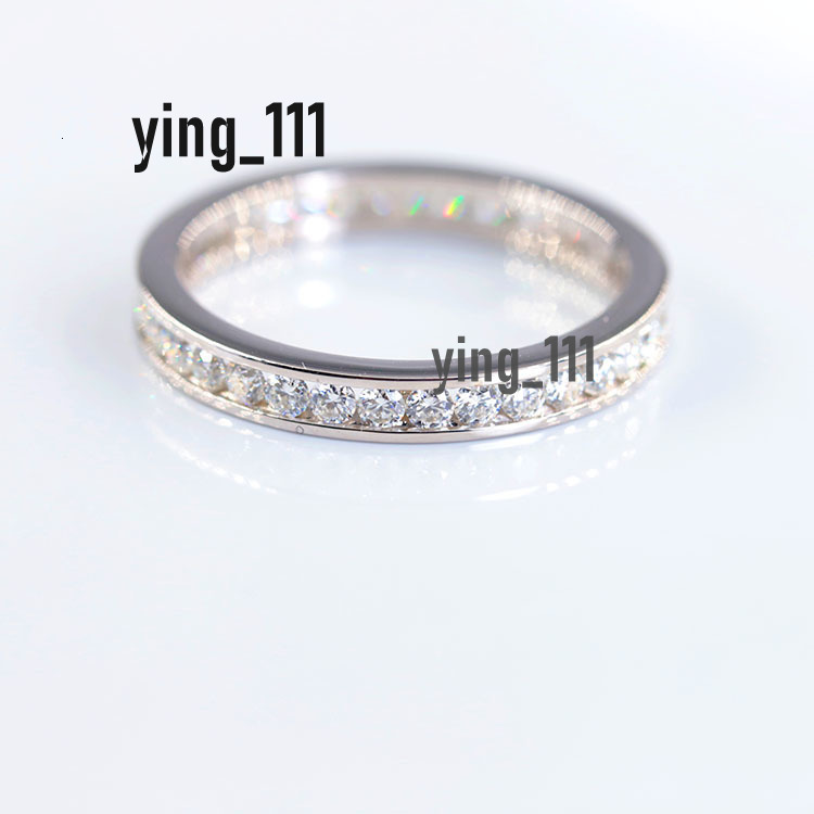 Unique Design Eternity Ring 14k Solid Gold with Half Band VVS Moissanite Diamond High End for Wedding Mens Ring