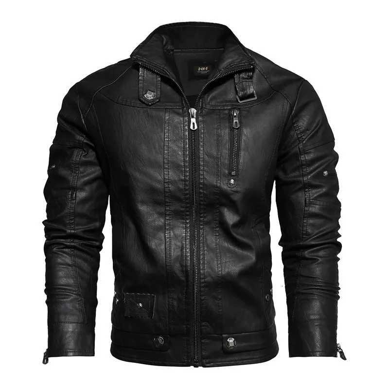 Automne Winter Mens Leather Nouveau veste en cuir vintage Tendance de haute qualité Brand PU Coat European et American Nostalgic Style x250822