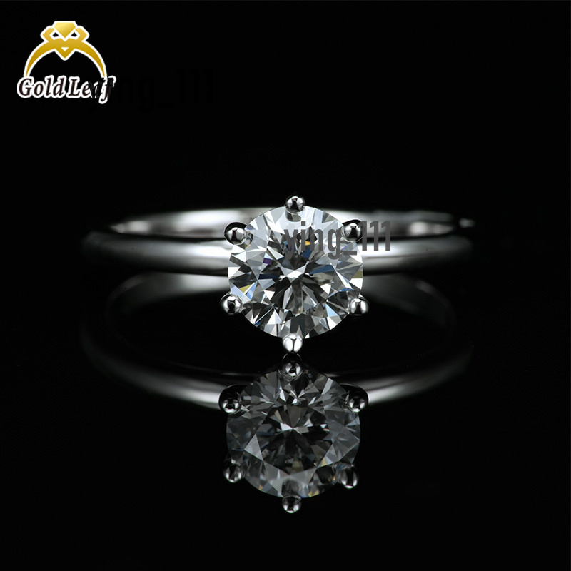 10K White Yellow Gold 1CT Lab Grown Diamond Rings CVD HPHT DEF VS IGI GIA Certificate Fine Jewelry Rings