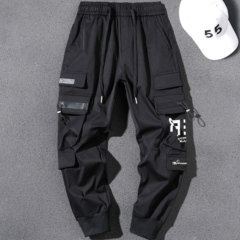 Outdoor Casual Pants Mens wearresistant loosefitting straightleg multipocket overalls mens trousers 250821