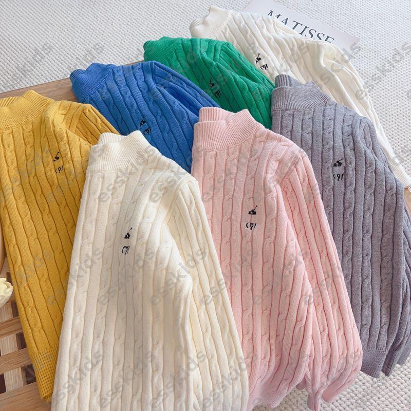 Polo Sweater Baby Kids Knitted Shirts Designer Sweaters Boys Girls Pullover Luxury Clothes Tops Children Sweater Long Sleeve Base Tee Shirt -8 DP