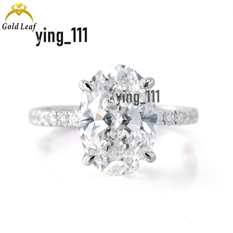 Custom GIA IGI Certificate Oval Cut 3.0CT 4CT Lab Diamond Ring 18K Solid Gold Rings DEF VVS VS CVD Lab Grown Diamond Ring