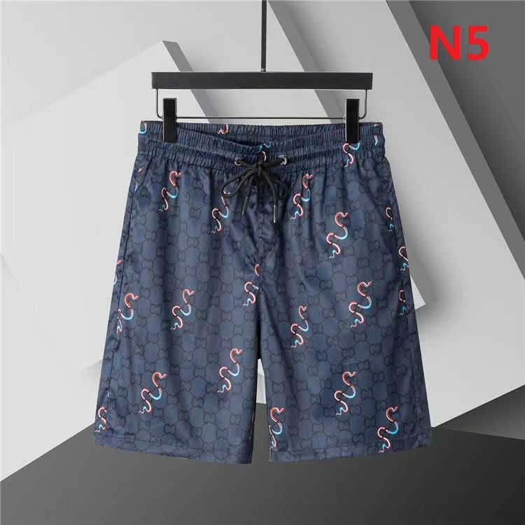 Designer Summer Quick Drying Polyester Cotton Print Letter Casual Mens Short Beach Pants Elastic Waist Men Swimwear Short Pants Man Mesh Surf Trouse