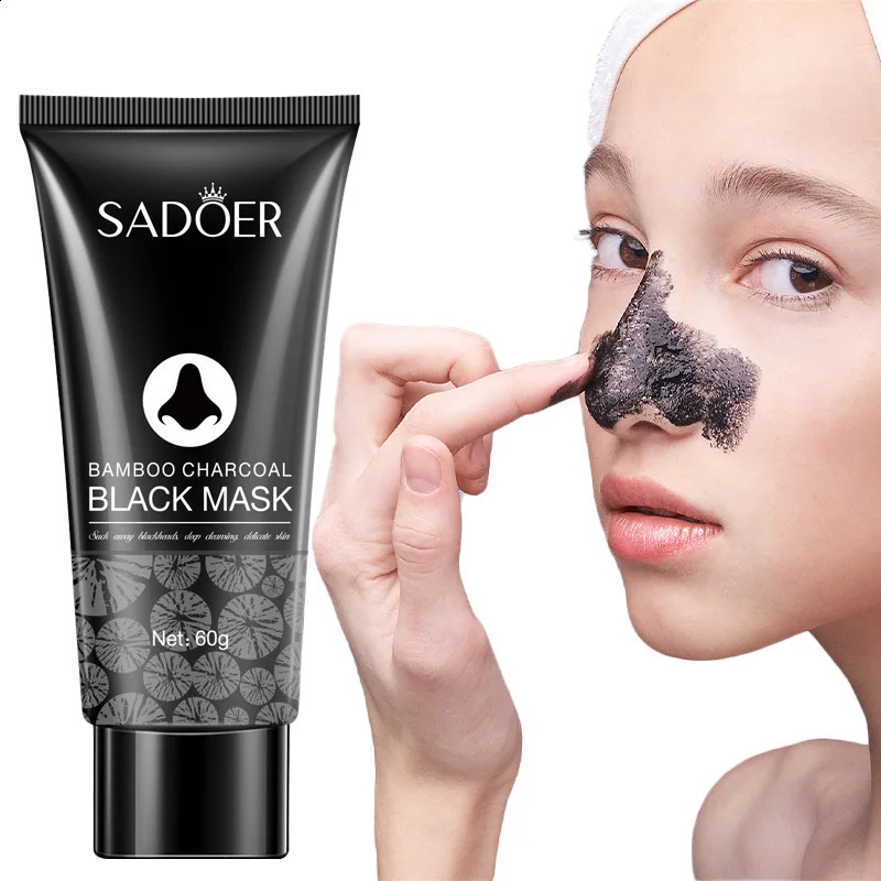 60g Blackhead Peel Mask Bamboo Charcoal Oil Control Deep Cleanig Purifying Shrink Pores Nose Mask T-zone Care Nasal Stickers 250819