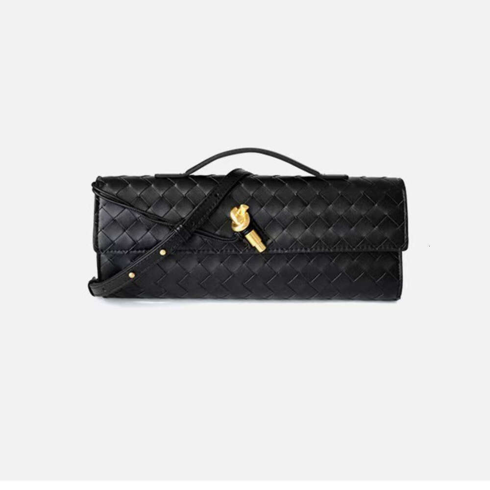 Top tier wallet Long Clutch Andiamo With Handle Intrecciato Cow Leather Women Bags Purses And Handbag Evening Bag clutch bag high-quality andiamo cl