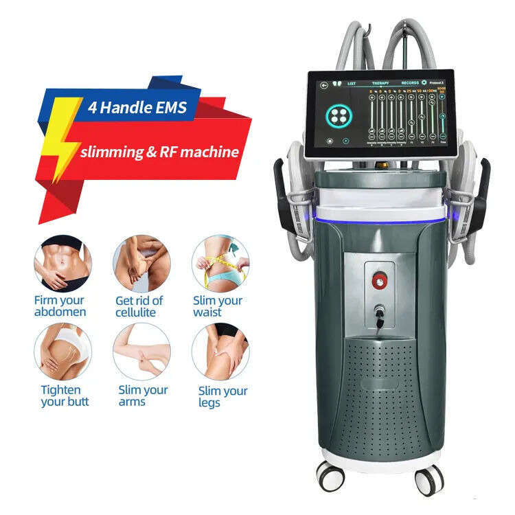 OEM Vertical EMS Massager Body Sculpting 4 Girses EMS Muscle Muscle Electrostimulation graisse brûlant Muscle Sculpting Perte de poids HIEMT 5000