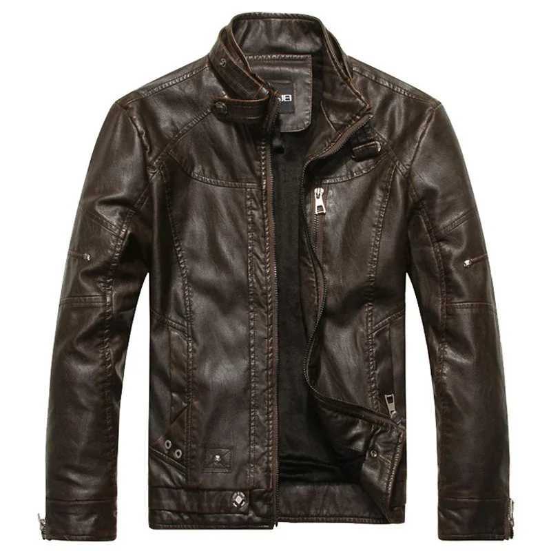 Faux Leather Coat Men Clothes Fall Winter Mens Motorcycle Leather Jackets Mens Leather Jacket M-3XL Streetwear X250822