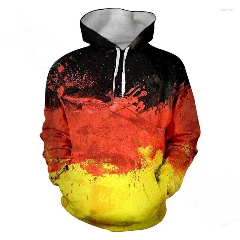 Men's Hoodies Pattern Hoodie For Men National Emblem 3D Printed Sweatshirts Casual Loose Streetwear Pullover Long Sleeves