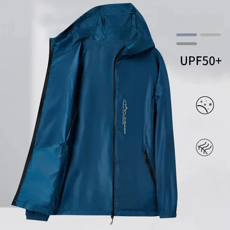 Randonnée Veste de peau de la veste extérieure Vestes de pluie Camping Vestes imperméables Protection solaire à la pêche de la pêche