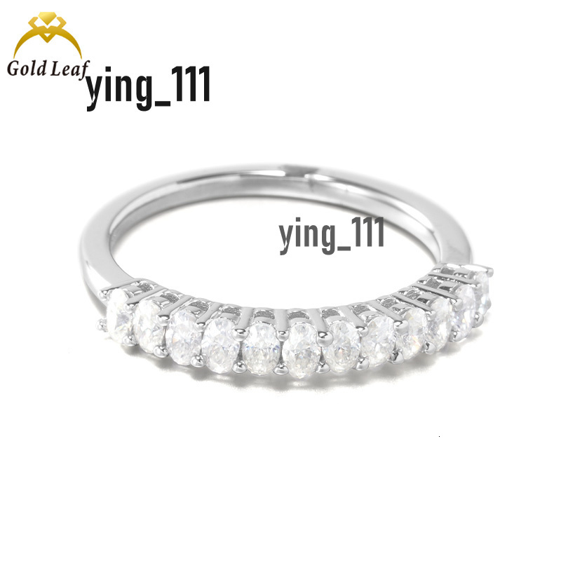 Factory Price Custom 925 Silver Round D VVS1 Moissanite Engagement Rings for Women Certified by GRA