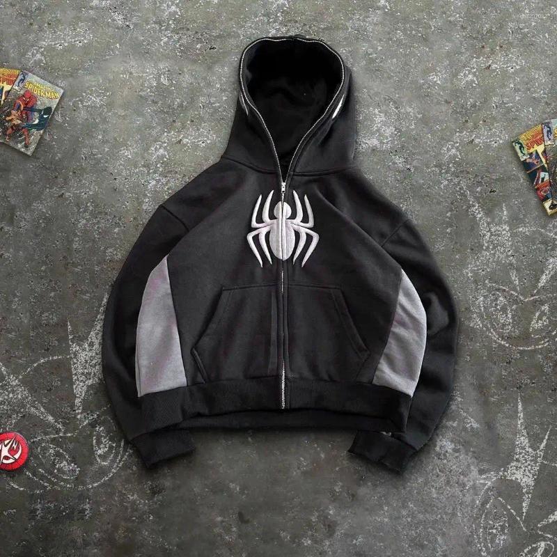 Men's Hoodies Funny Hoodie Harajuku Punk Men Women Clothes Grunge Oversized Goth Sweatshirts Boys Outdoor Coat Loose